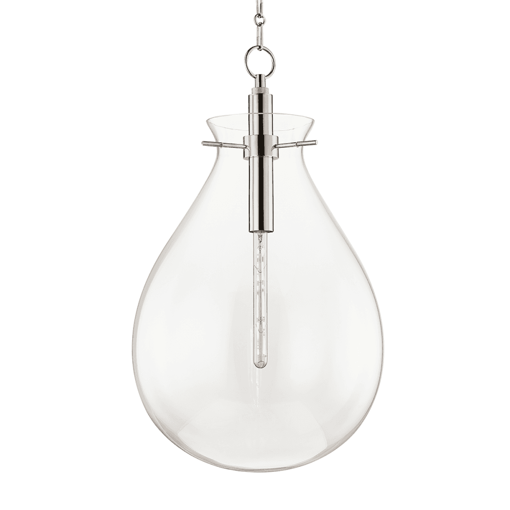 Ivy Polished Nickel Pendant