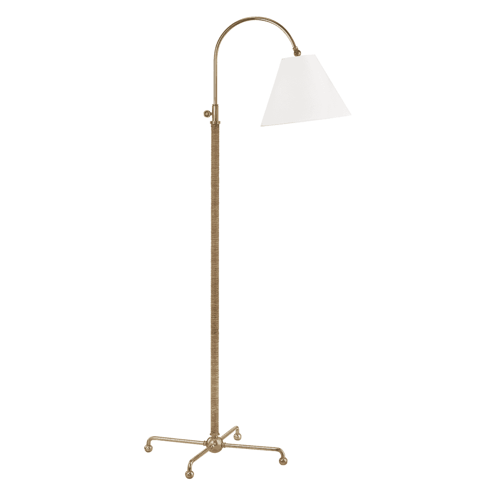 Curves No.1 Aged Brass Floor Lamp