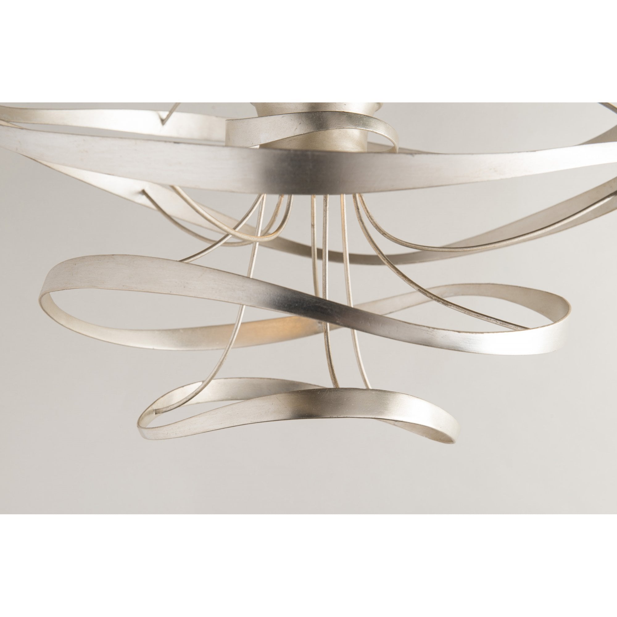 Calligraphy Gold Curvy Structure Pendant Light