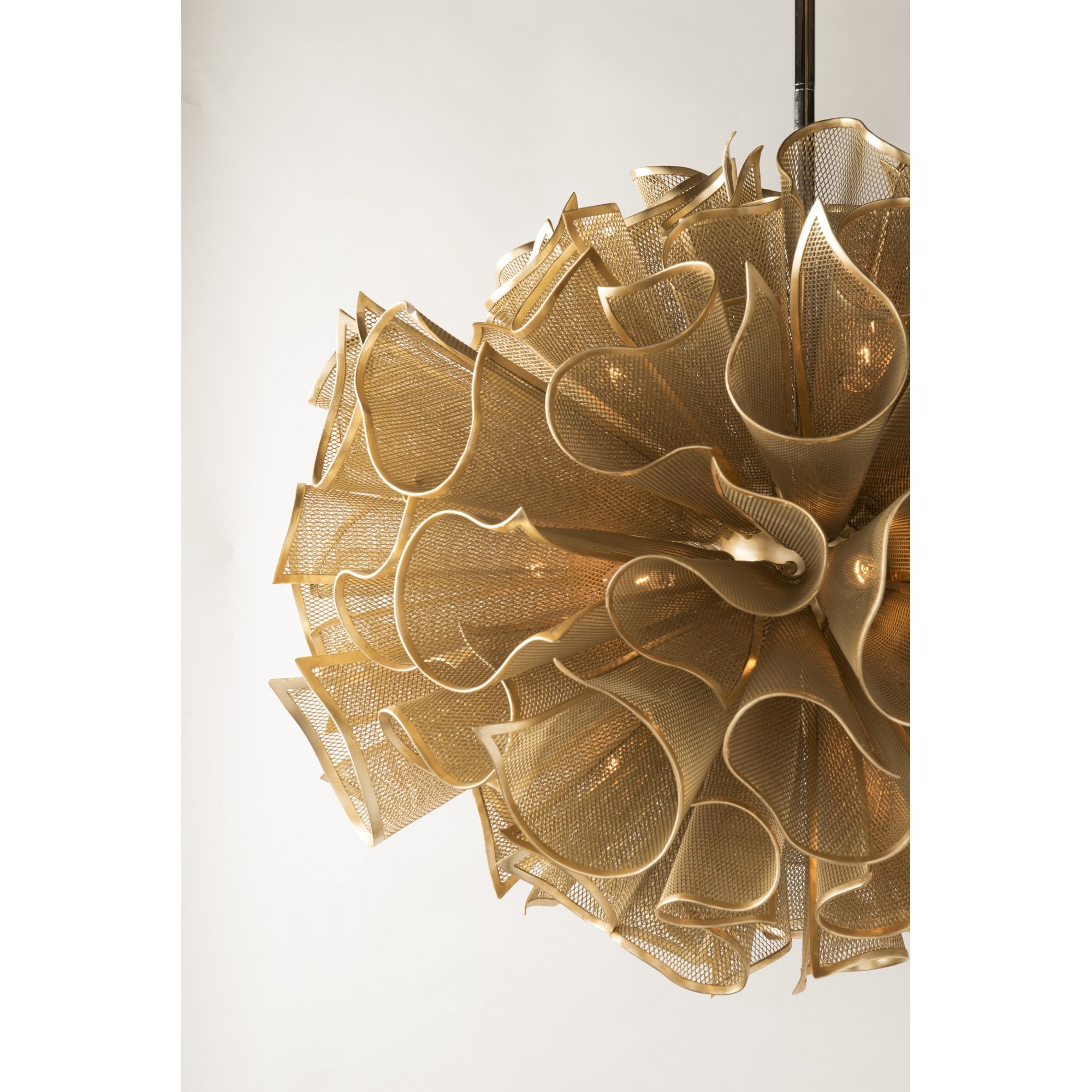 Pulse Folded Gold Vented Wall Sconce