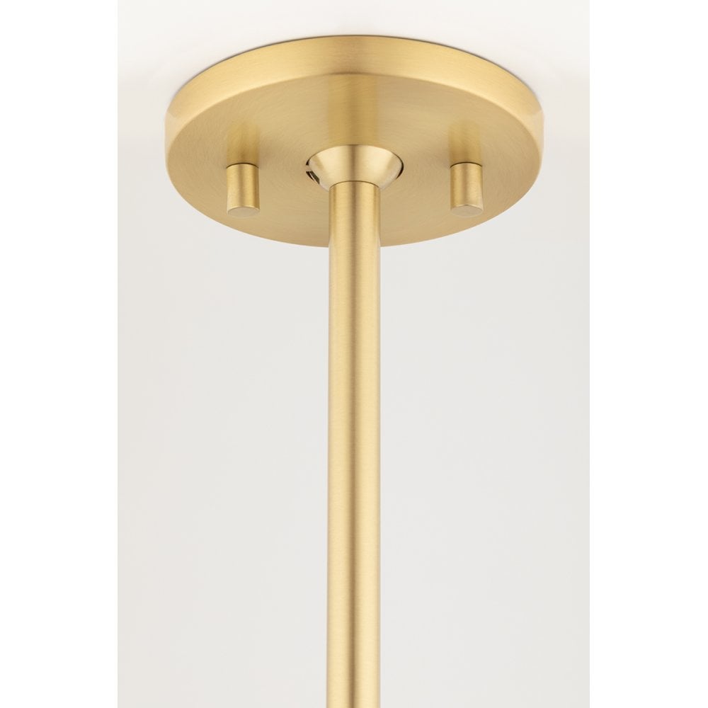 Estee Aged Brass Semi Flush