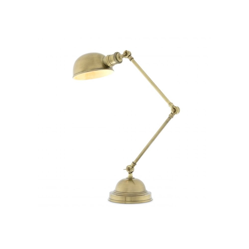Desk Lamp Soho, Antique Brass Finish