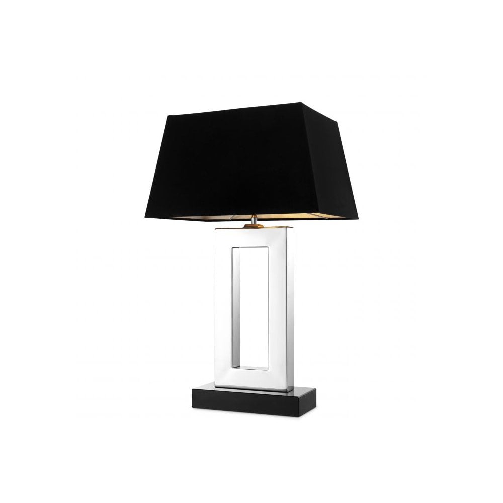 Table Lamp Arlington, Stainless Steel, Granite Base