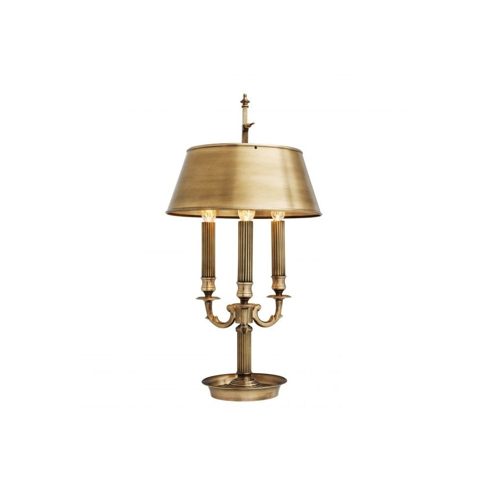 Table Lamp Deauville, Antique Brass Finish