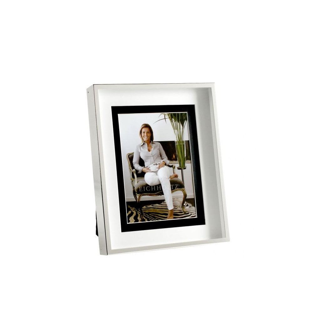 Picture Frame Gramercy L, Silver Plated, Clear Glass