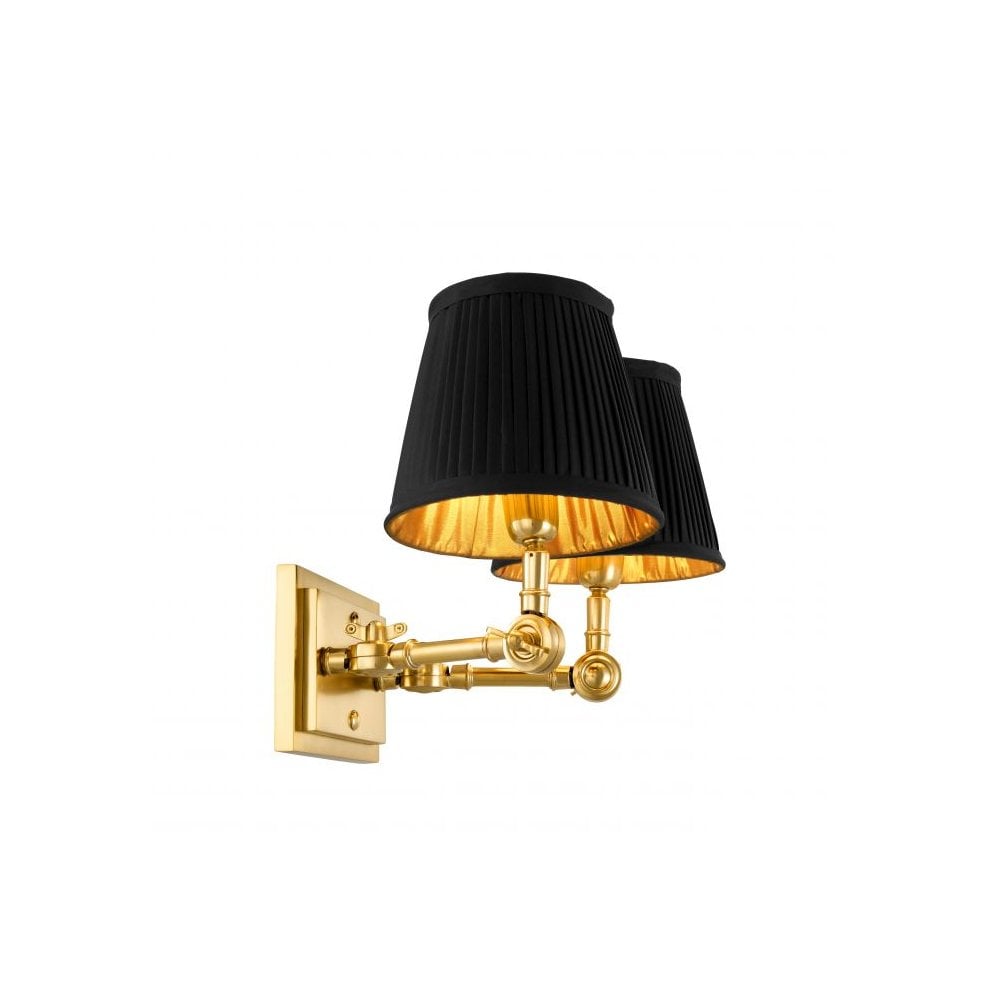 Wall Lamp Wentworth Double, Gold Finish