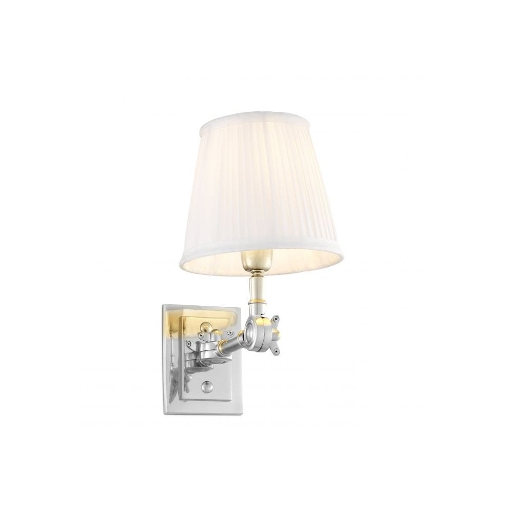 Wall Lamp Wentworth Single, Nickel Finish