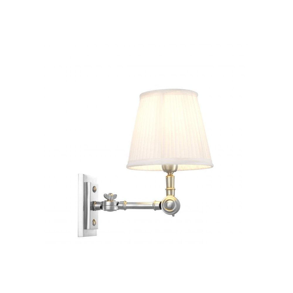 Wall Lamp Wentworth Single, Nickel Finish