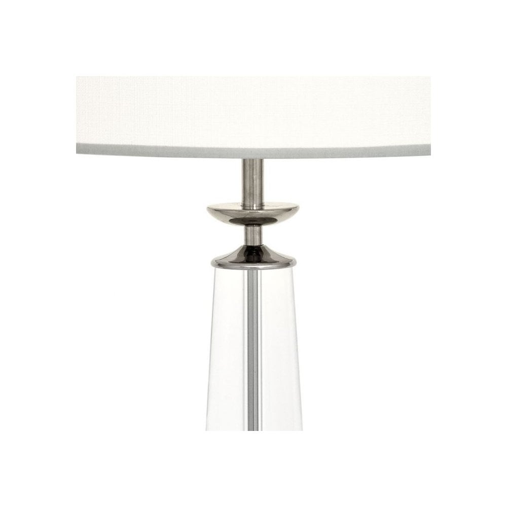 Table Lamp Chaumon, Crystal Glass, Nickel Finish