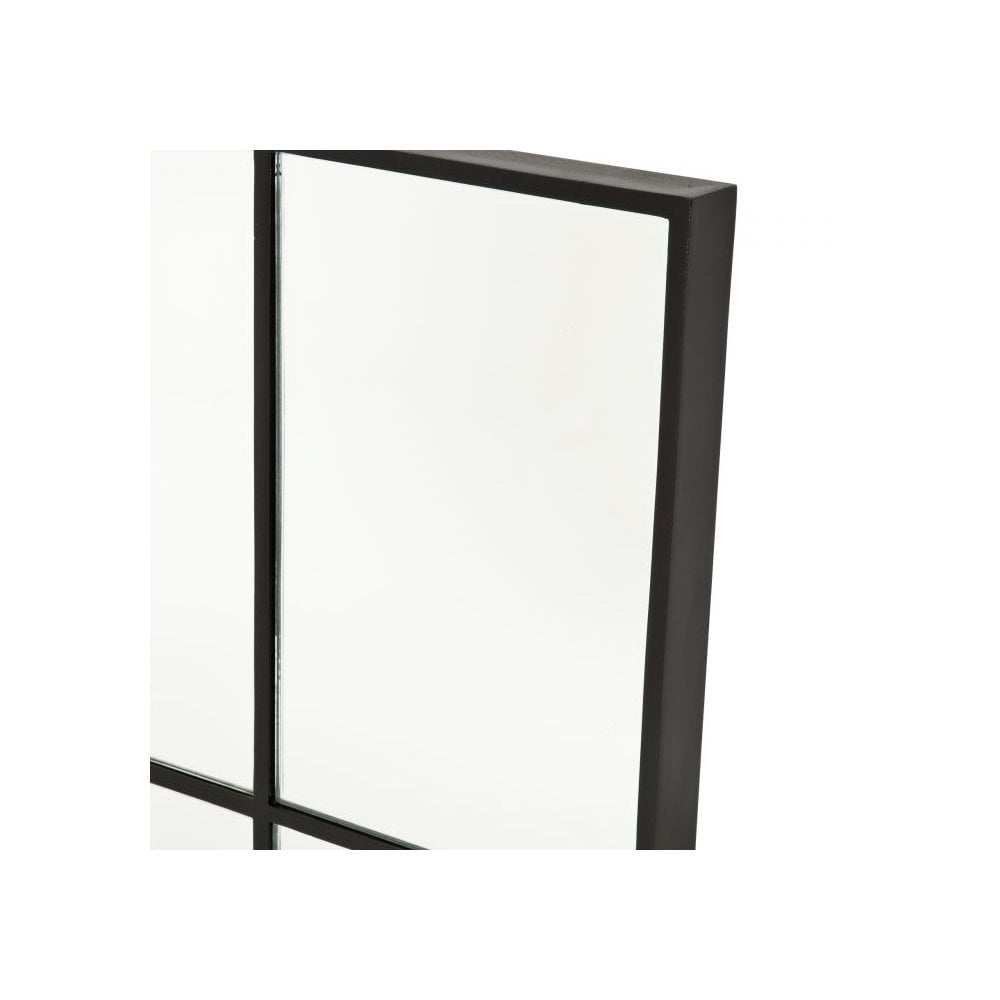 Mirror Mountbatten, Black Finish, Mirror Glass