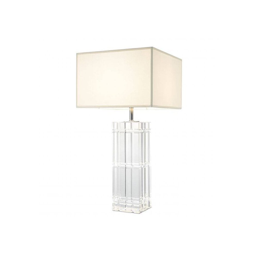 Table Lamp Universal, Crystal Glass, Nickel Finish