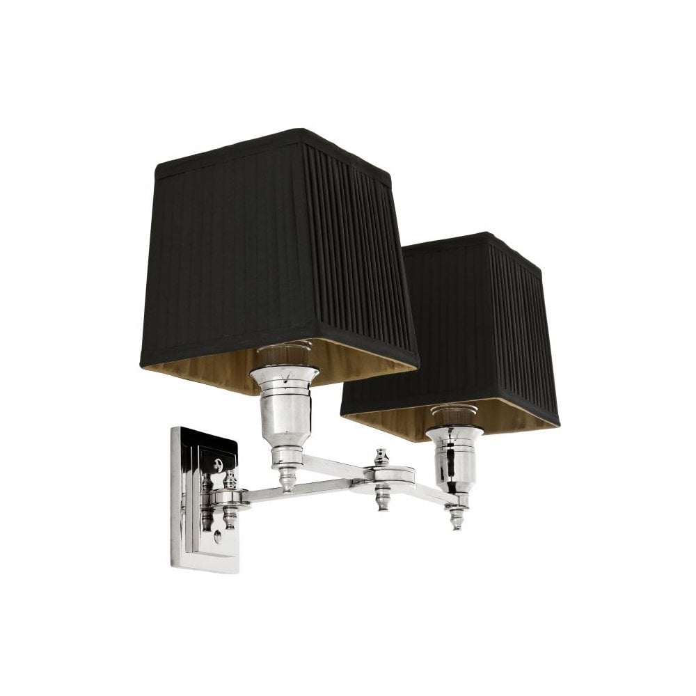 Wall Lamp Lexington Double, Nickel Finish