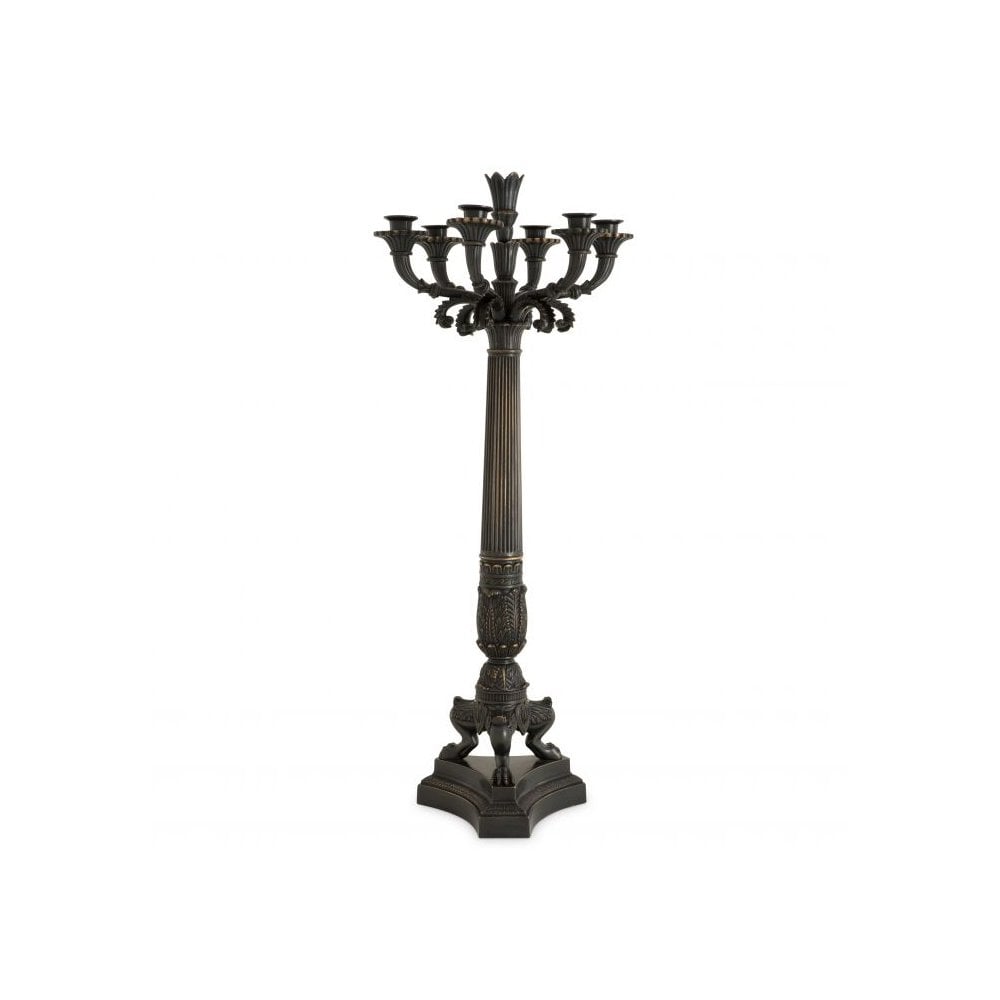 Candle Holder Jefferson, Gunmetal Bronze Finish