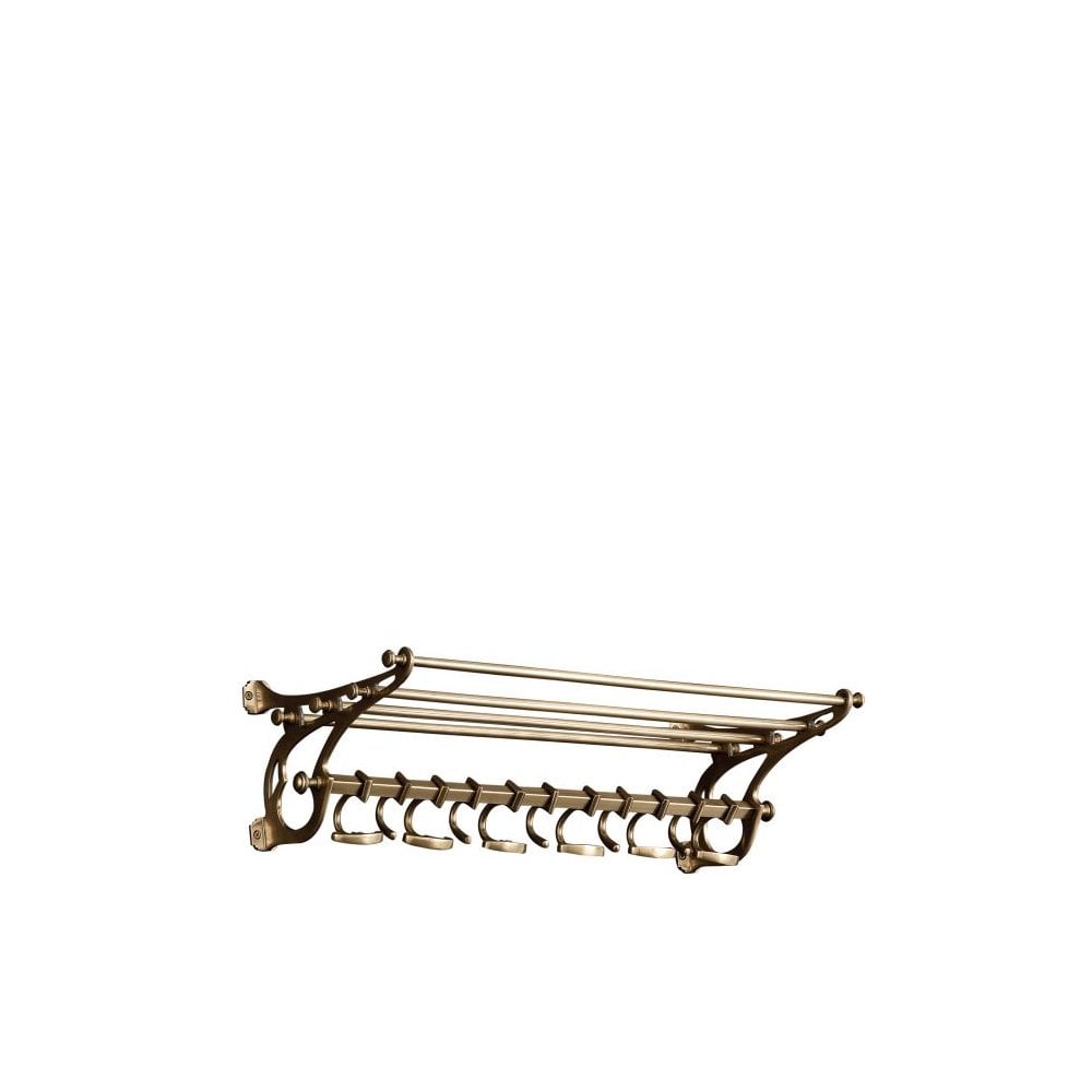 Coatrack Hudson S, Antique Brass Finish