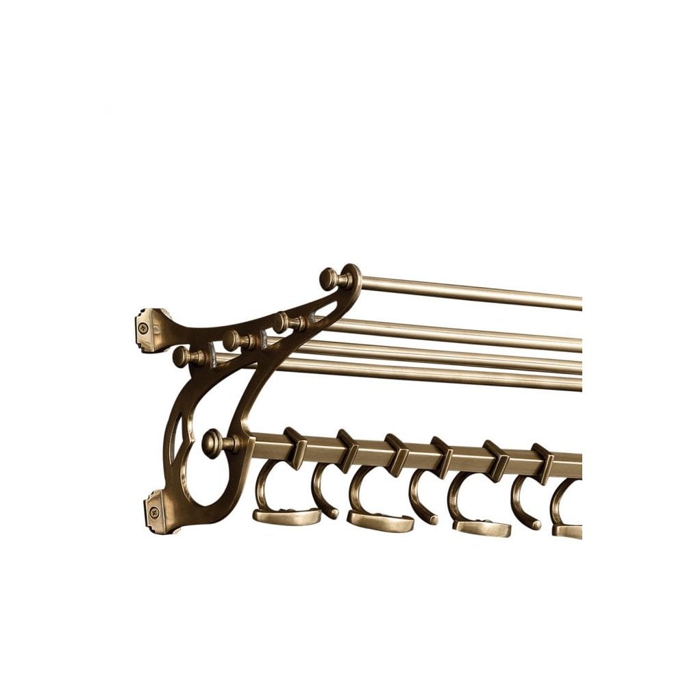 Coatrack Hudson S, Antique Brass Finish