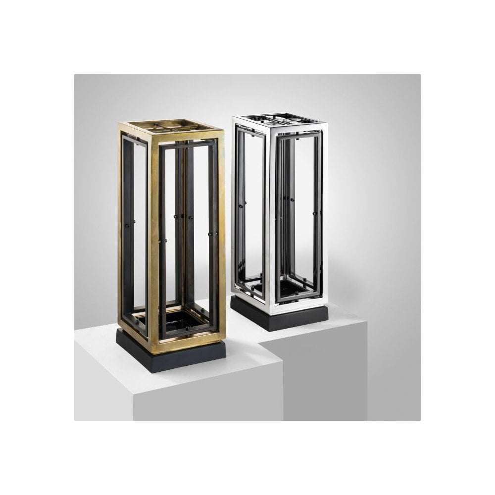 Umbrella Stand Blackrock, Vintage Brass Finish, Gunmetal Finish