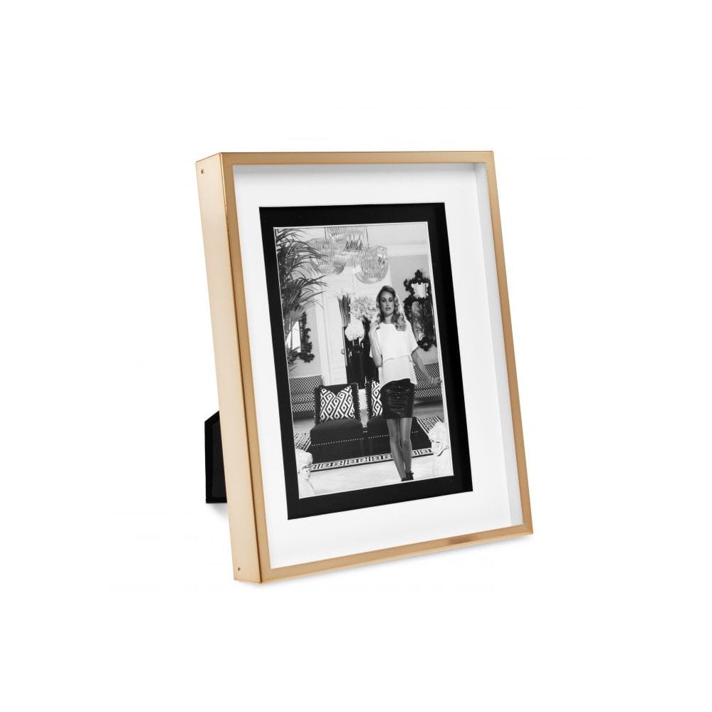 Picture Frame Gramercy L, Rose Gold Finish, Clear Glass