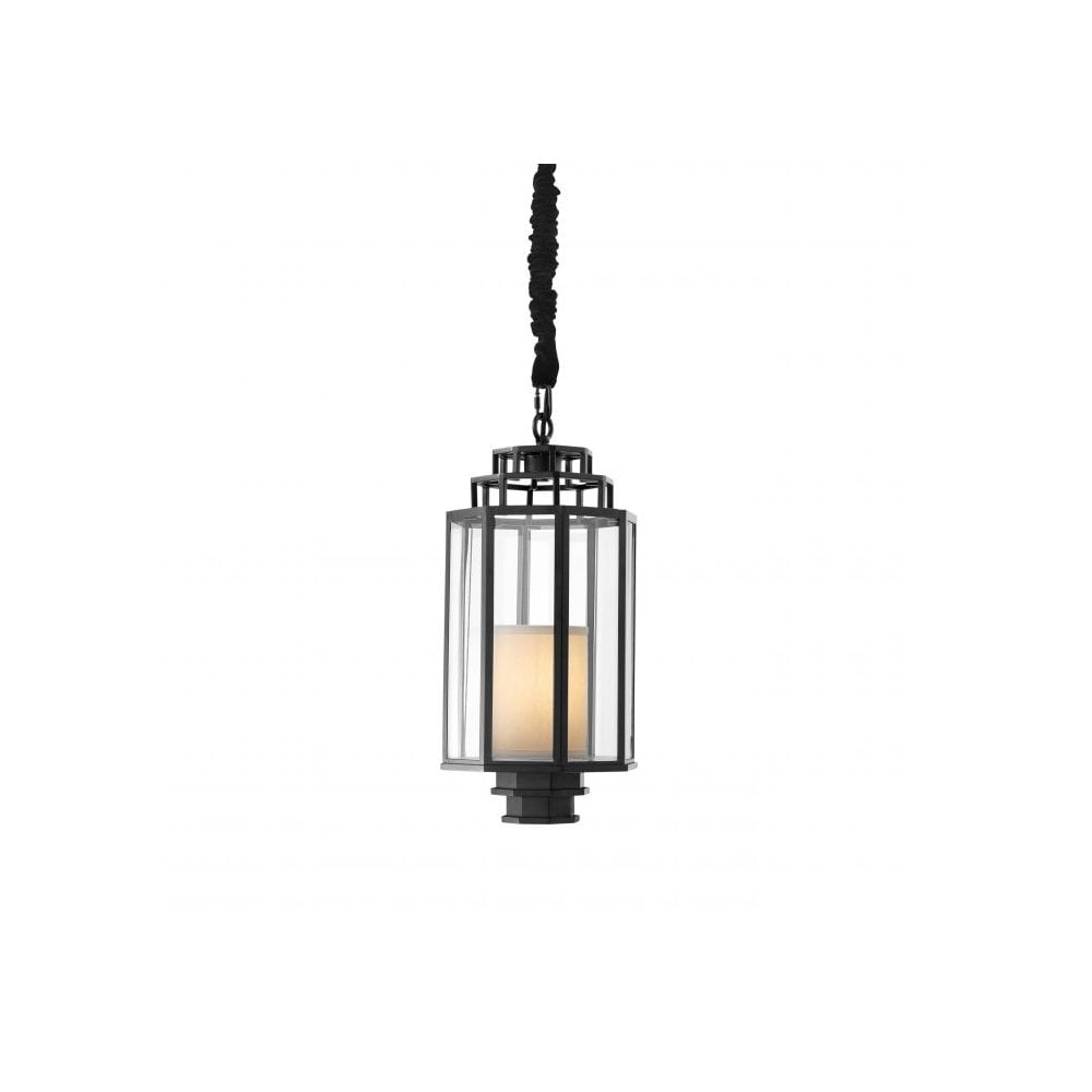 Lantern Monticello S, Black Finish, Clear Glass