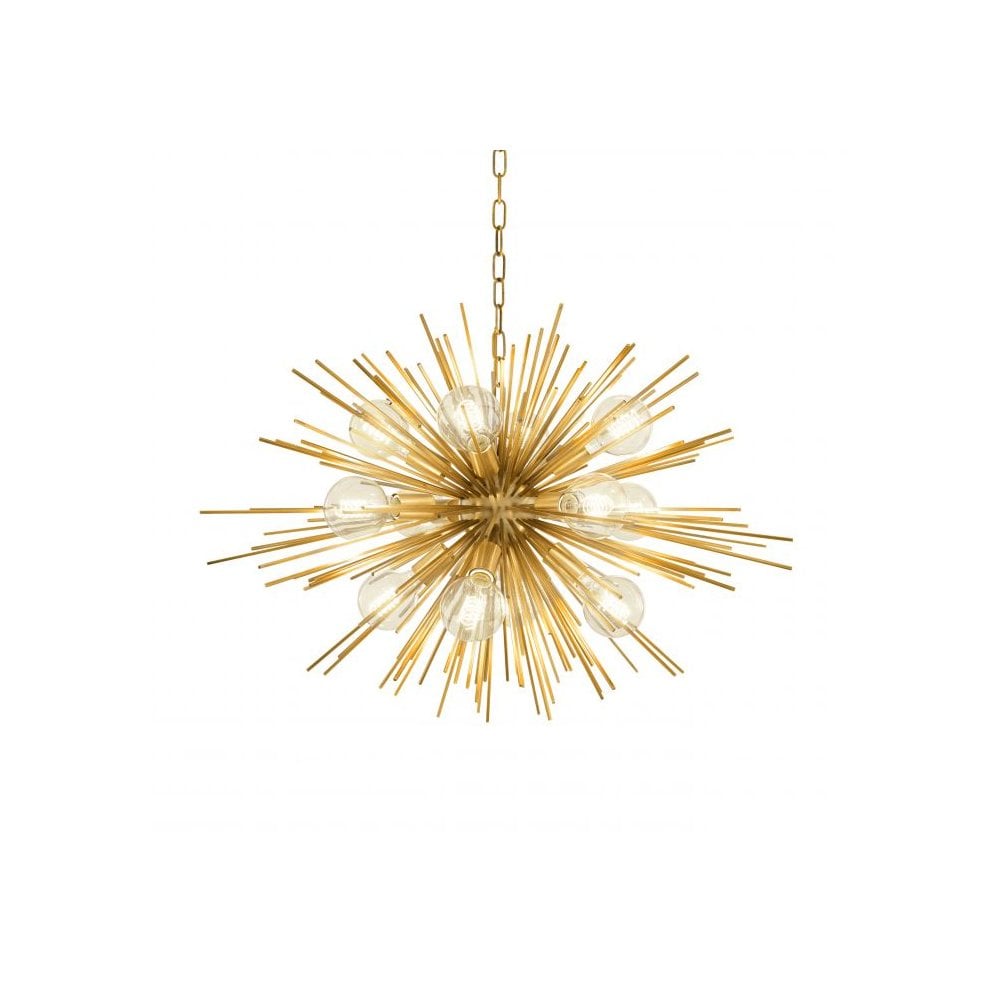 Chandelier Boivin, Matte Brass Finish