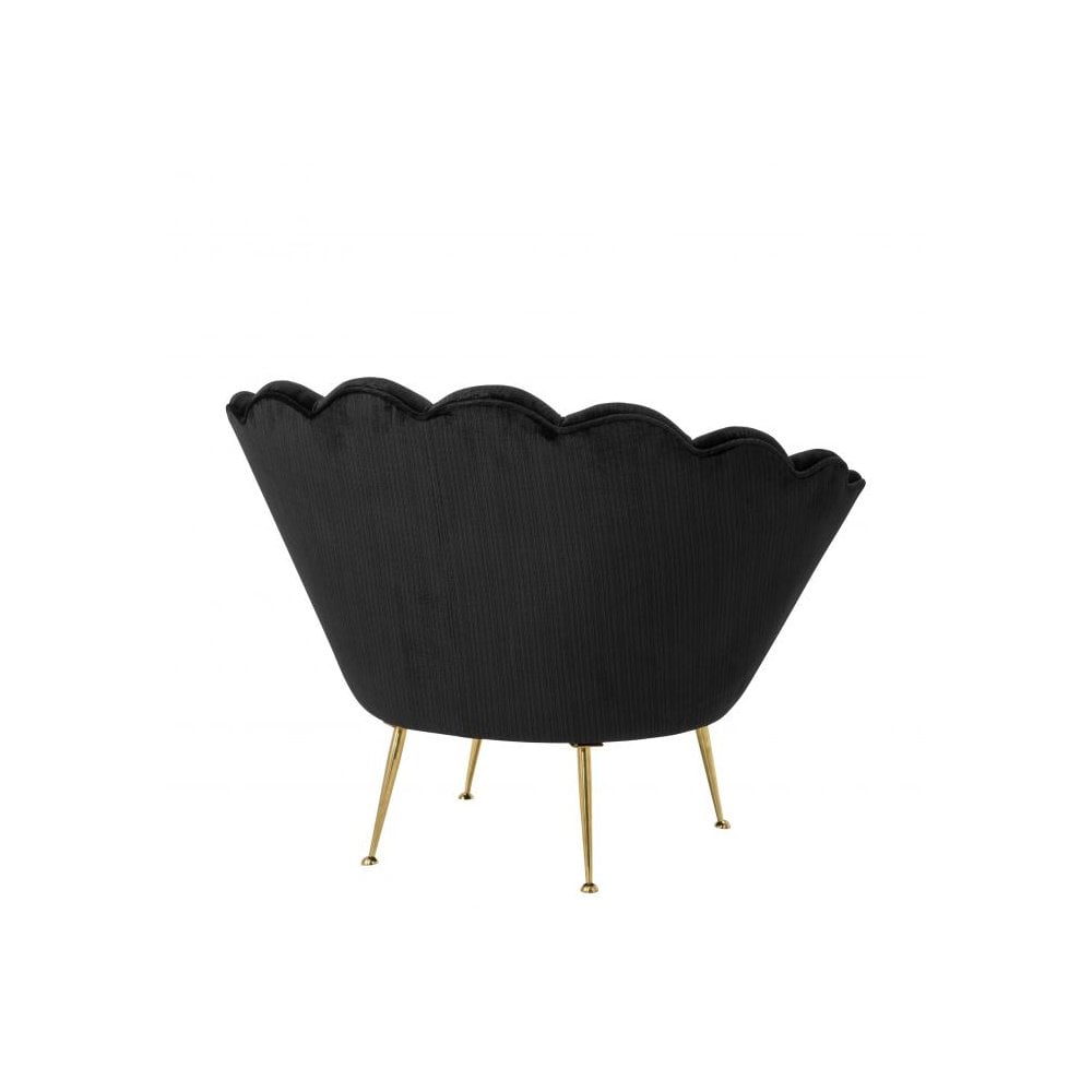 Chair Trapezium, Bolard Black, Brass Legs