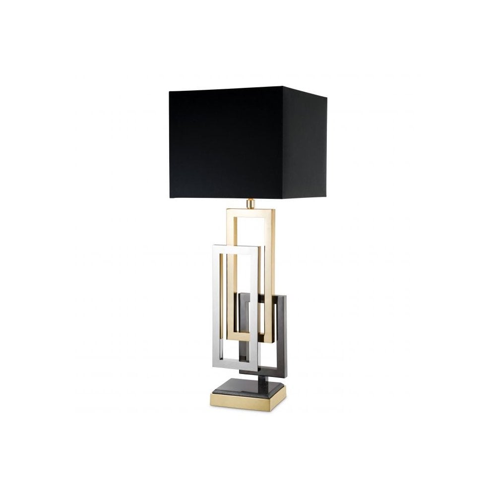 Table Lamp Regine, Nickel Finish, Black Nickel Finish, Gold Finish