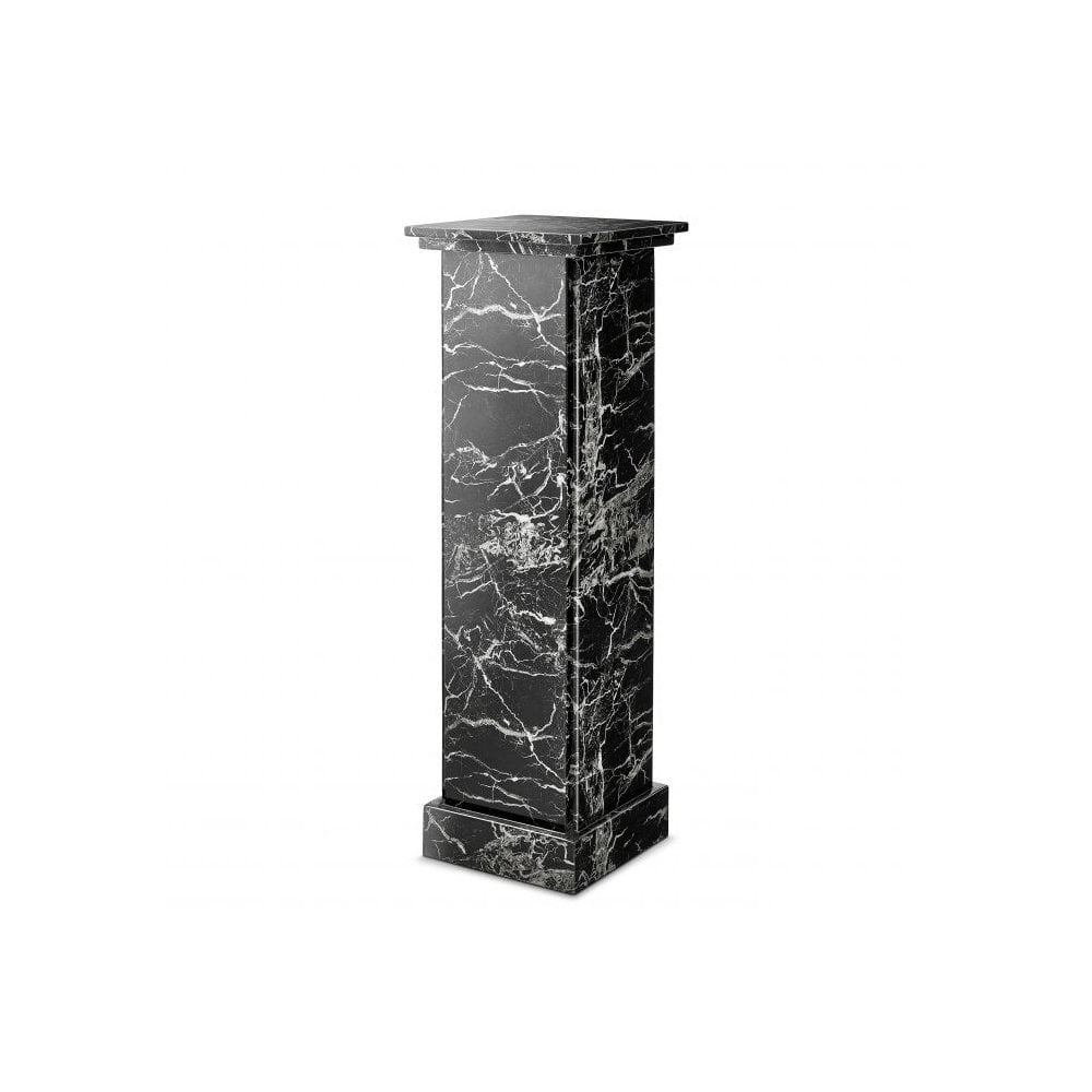 Column Caselli, Black Faux Marble