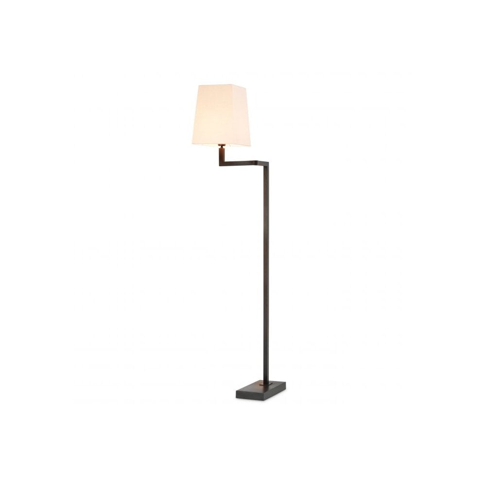 Floor Lamp Cambell, Bronze Finish, Swing Arm