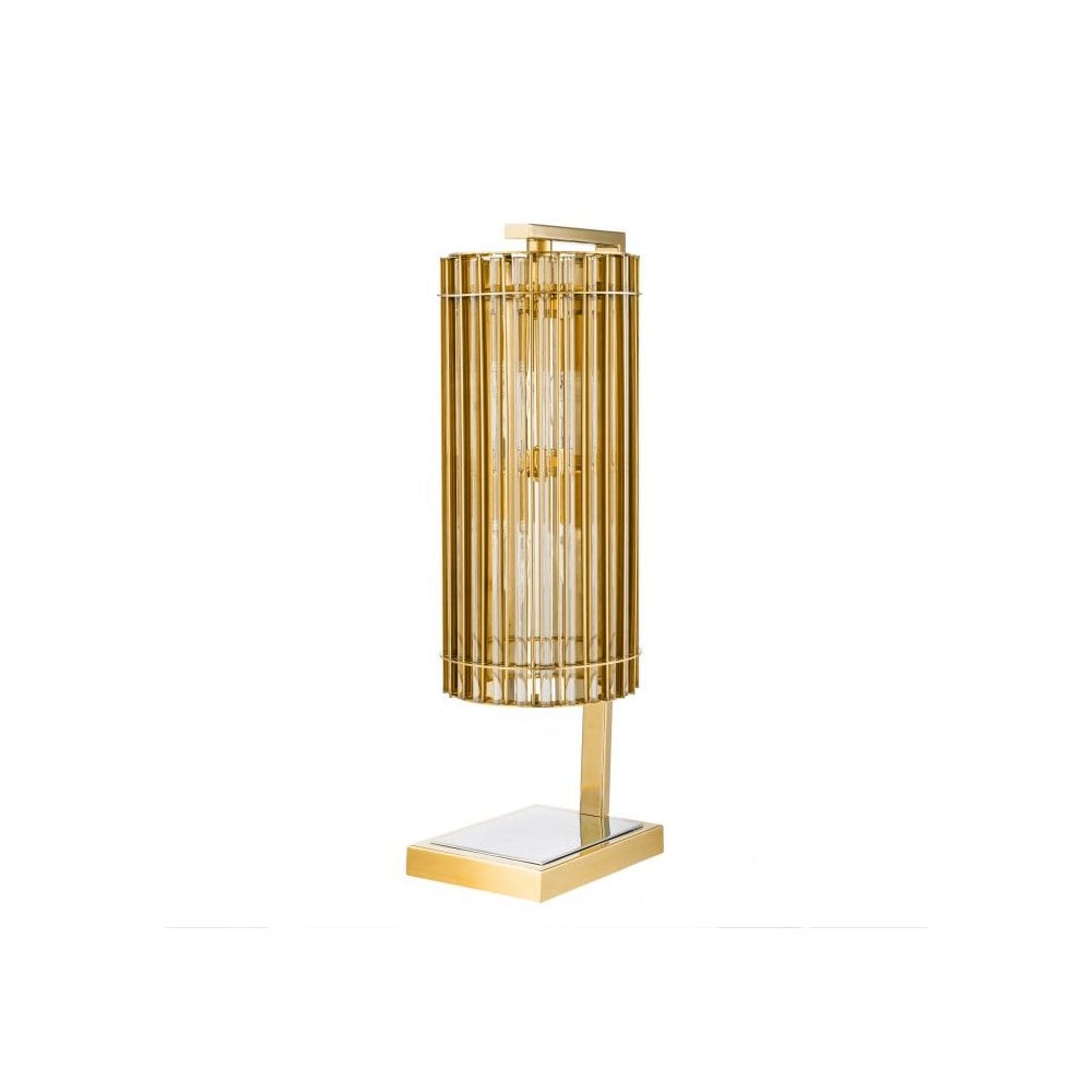 Table Lamp Pimlico, Gold Finish, Nickel Finish, Champagne Glass