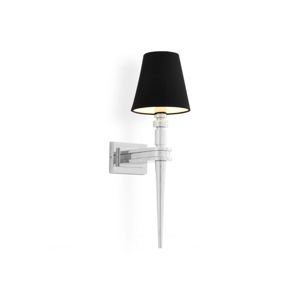 Wall Lamp Waterloo Single, Nickel Finish