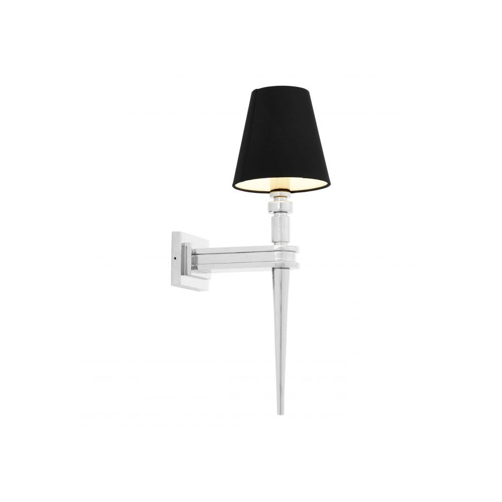 Wall Lamp Waterloo Single, Nickel Finish