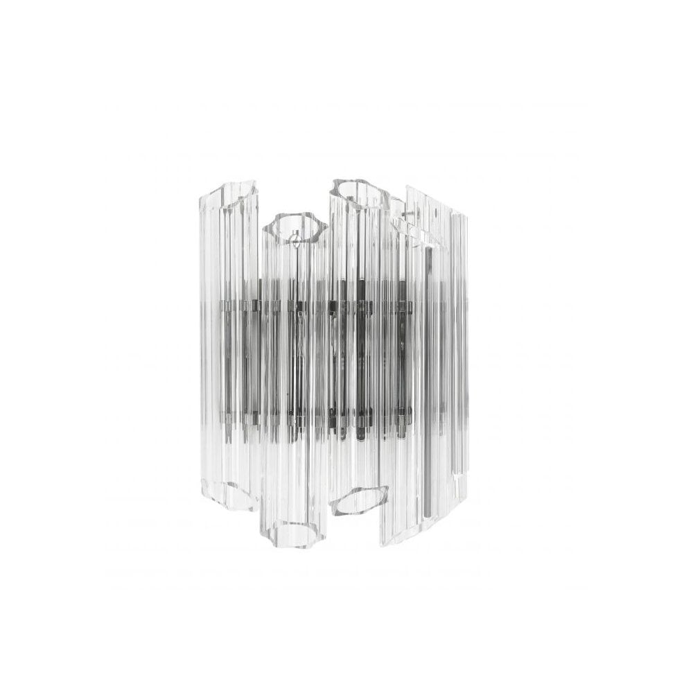 Wall Lamp Vittoria, Clear Glass, Nickel Finish