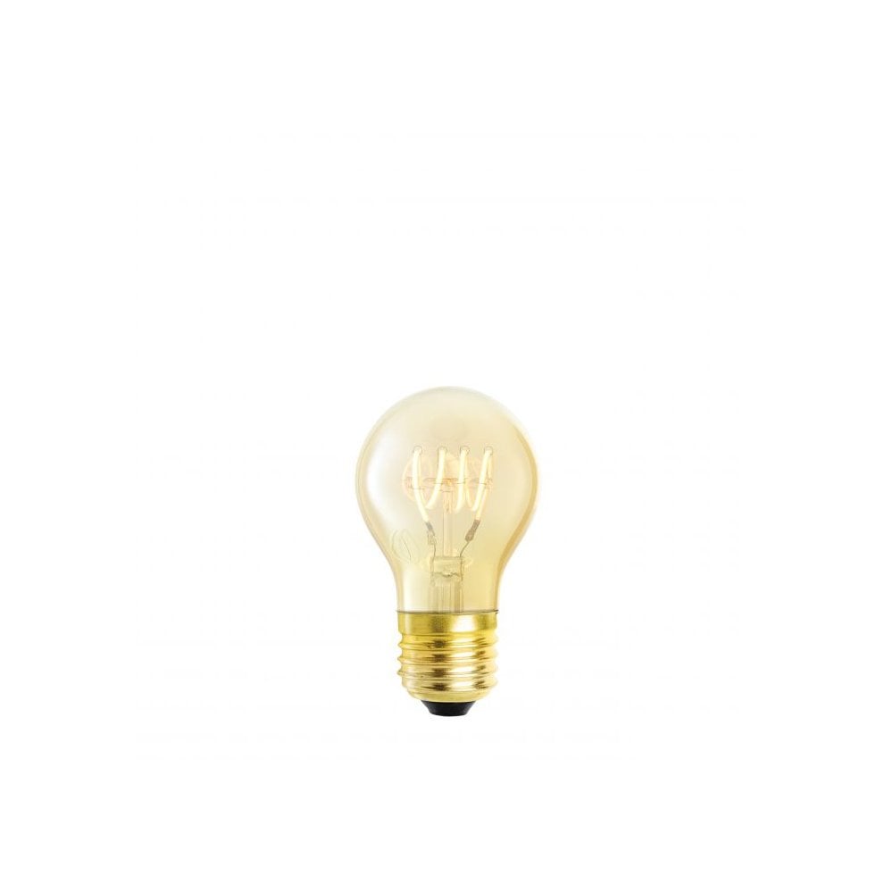 LED Bulb A shape 4W E27 set of 4, Dimmable Goldline Filament