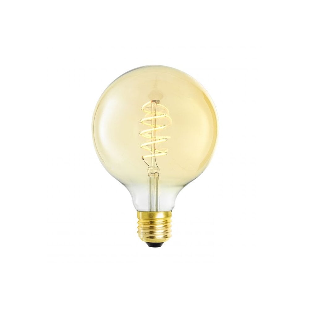 LED Bulb Globe 4W E27 set of 4, Dimmable Goldline Filament