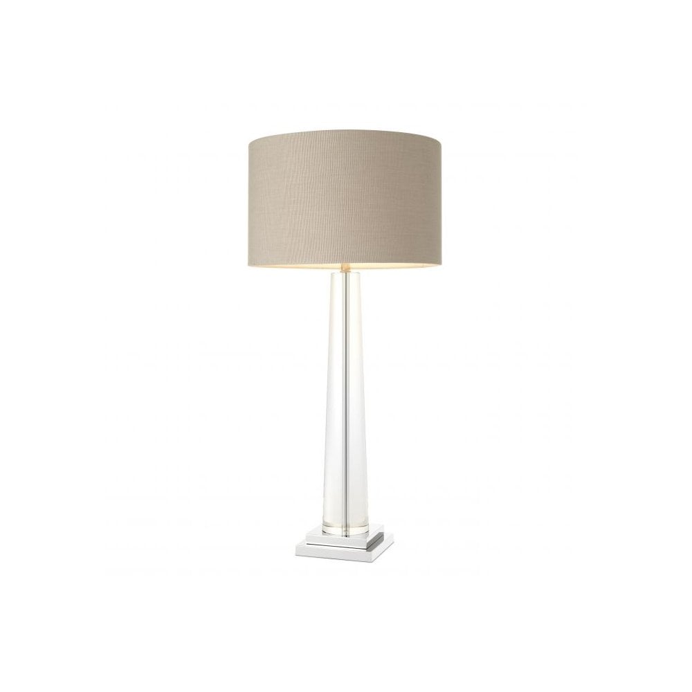 Table Lamp Oasis, Clear Crystal, Nickel Finish