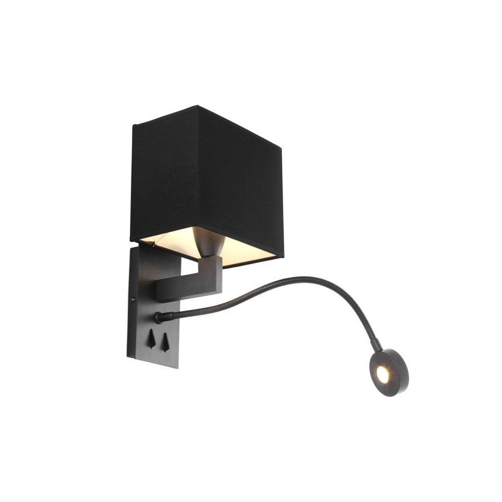 Wall Lamp Reading, Bronze Finish, Flexible Led Reading Light