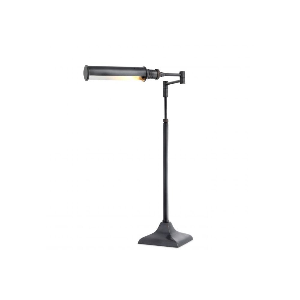 Table Lamp Kingston, Bronze Finish, Swing Arm