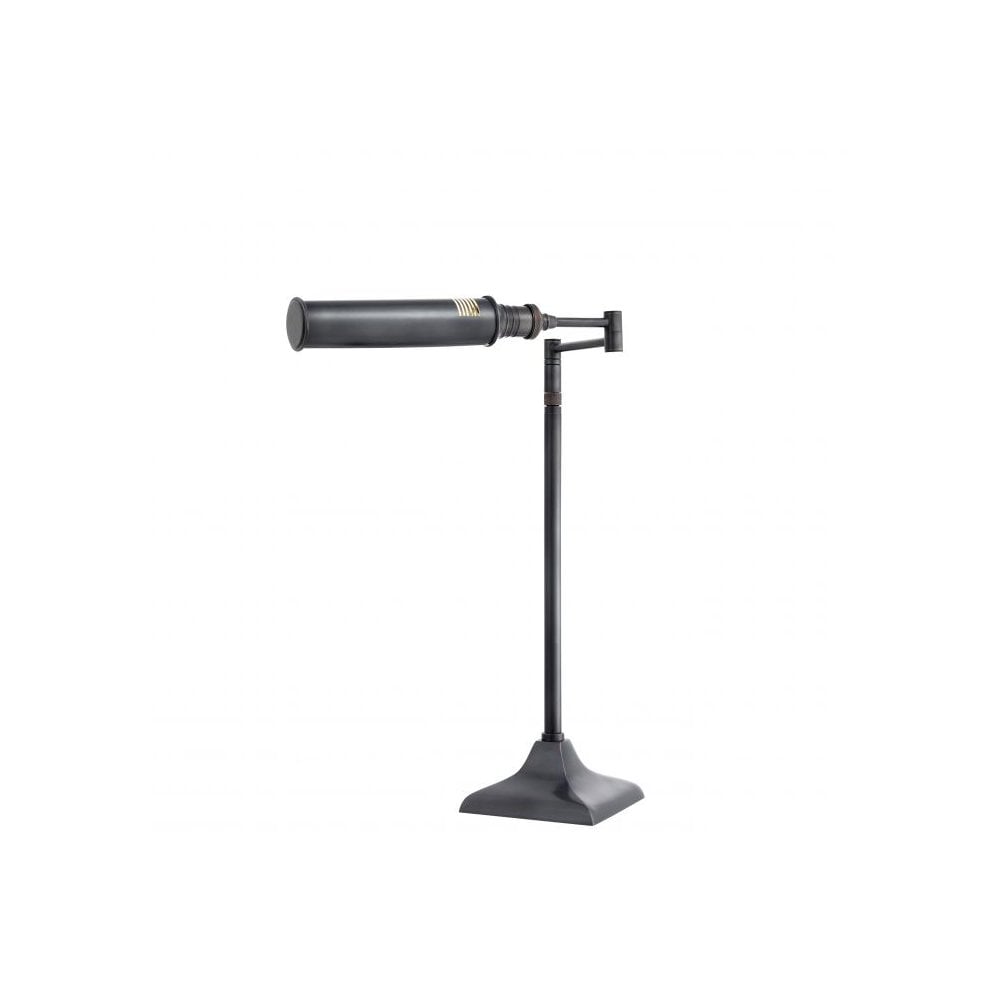 Table Lamp Kingston, Bronze Finish, Swing Arm