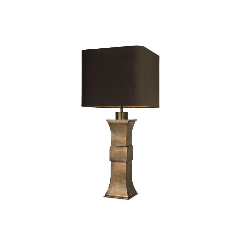 Table Lamp Avia, Vintage Brass Finish