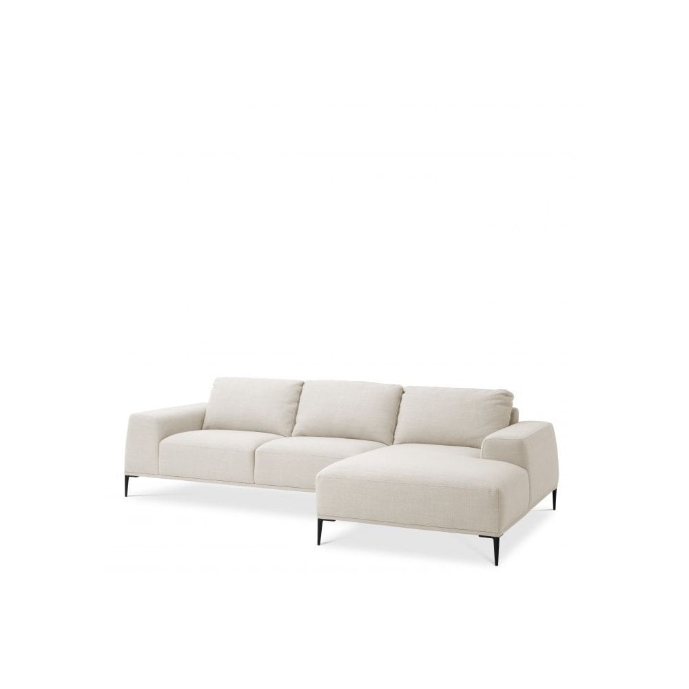 Lounge Sofa Montado, Panama Natural, Black Legs