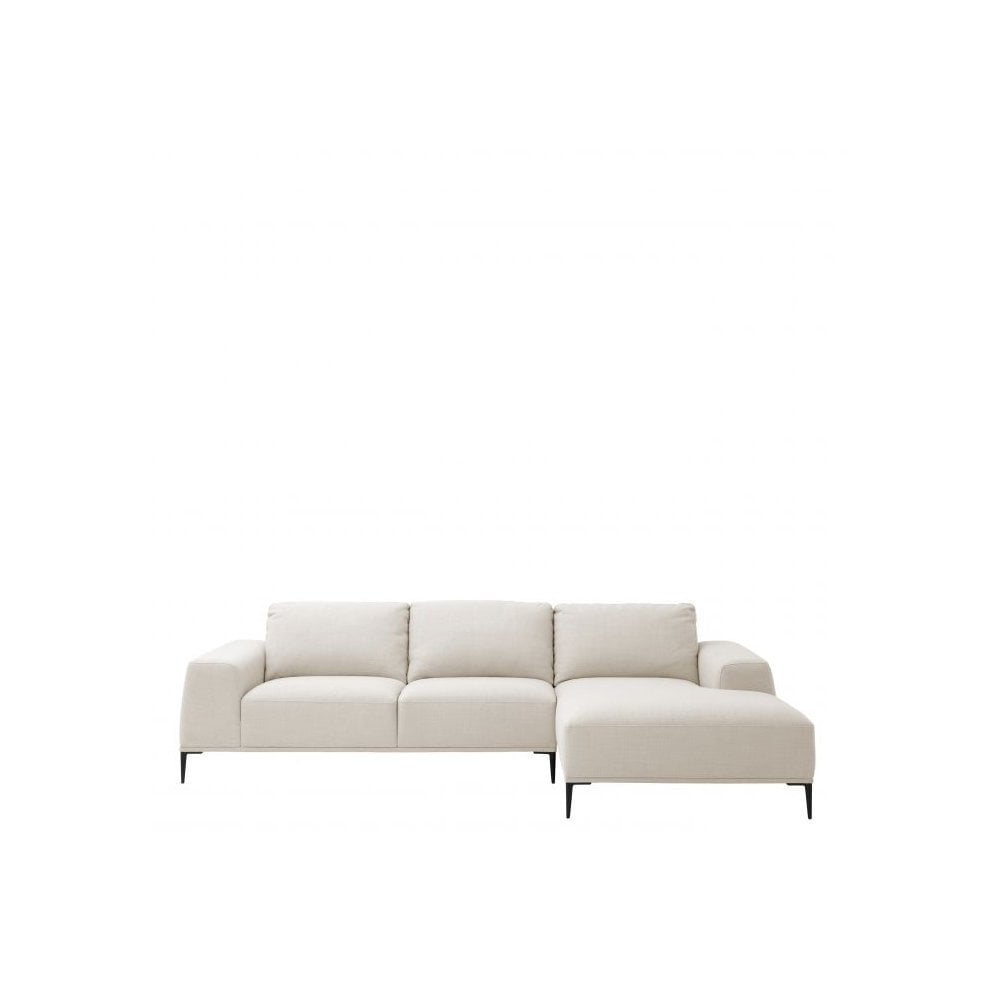 Lounge Sofa Montado, Panama Natural, Black Legs