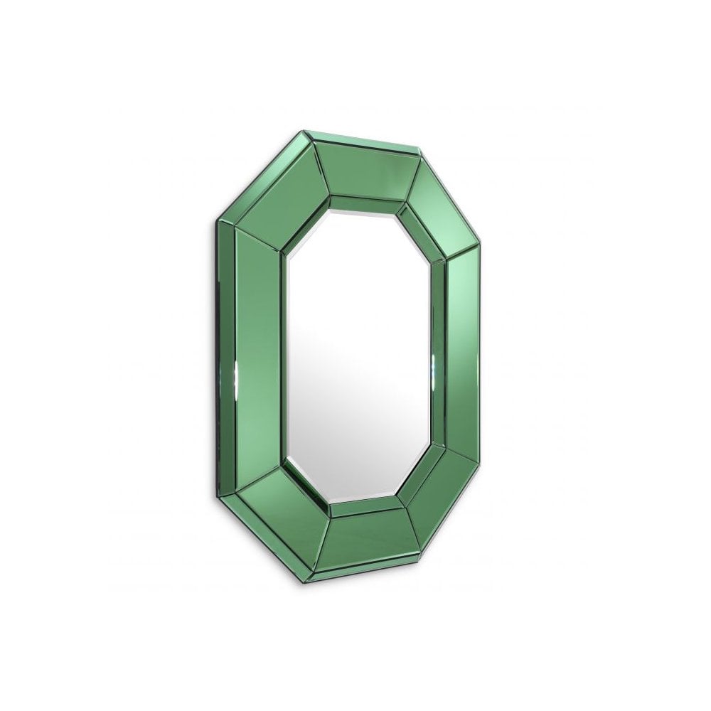 Mirror le Sereno, Green Mirror Glass, Bevelled Mirror Glass