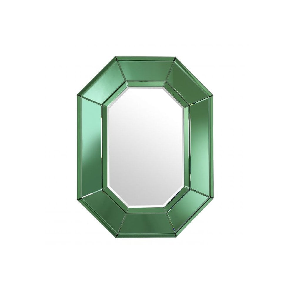 Mirror le Sereno, Green Mirror Glass, Bevelled Mirror Glass