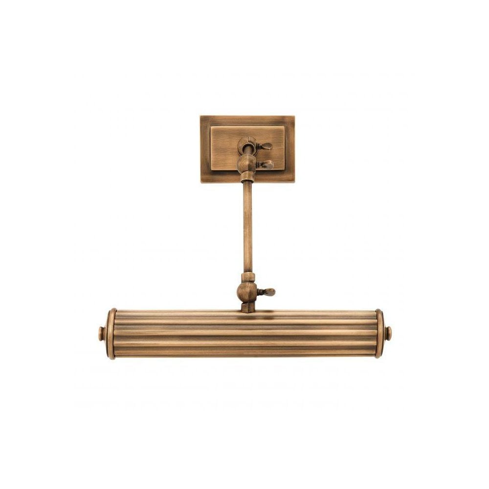 Wall Lamp Luca S, Antique Brass Finish