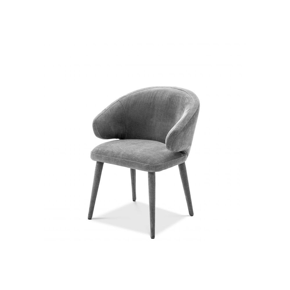 Dining Chair Cardinale, Clarck Grey, Upholstered Legs