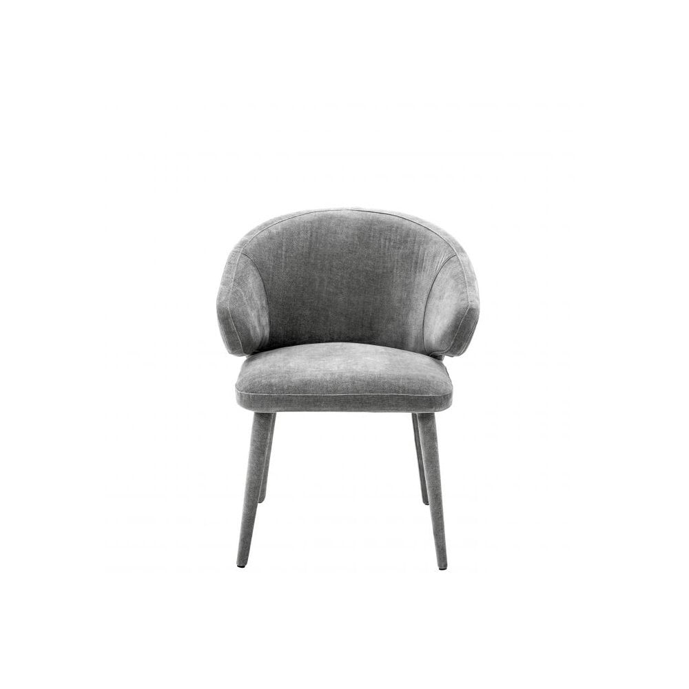 Dining Chair Cardinale, Clarck Grey, Upholstered Legs