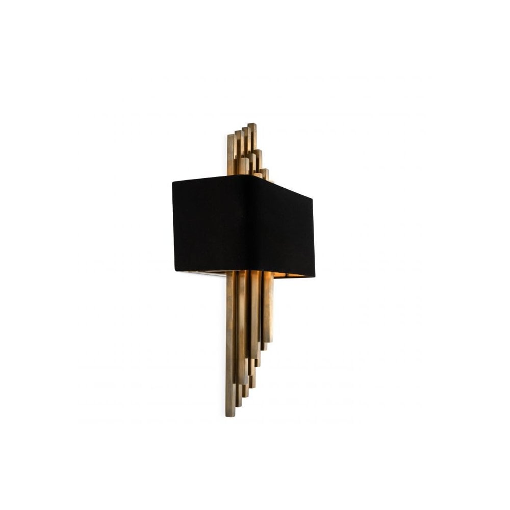 Wall Lamp Caruso, Vintage Brass Finish