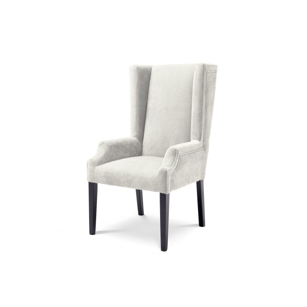 Dining Chair Tempio, Clarck Sand, Black Legs