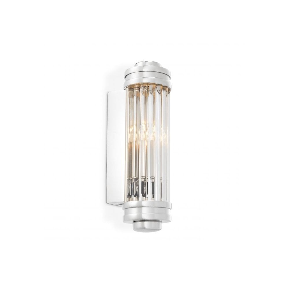 Wall Lamp Gascogne XS, Nickel Finish, Clear Glass