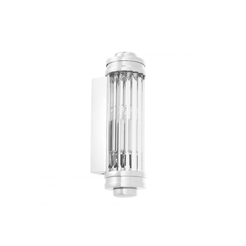 Wall Lamp Gascogne XS, Nickel Finish, Clear Glass