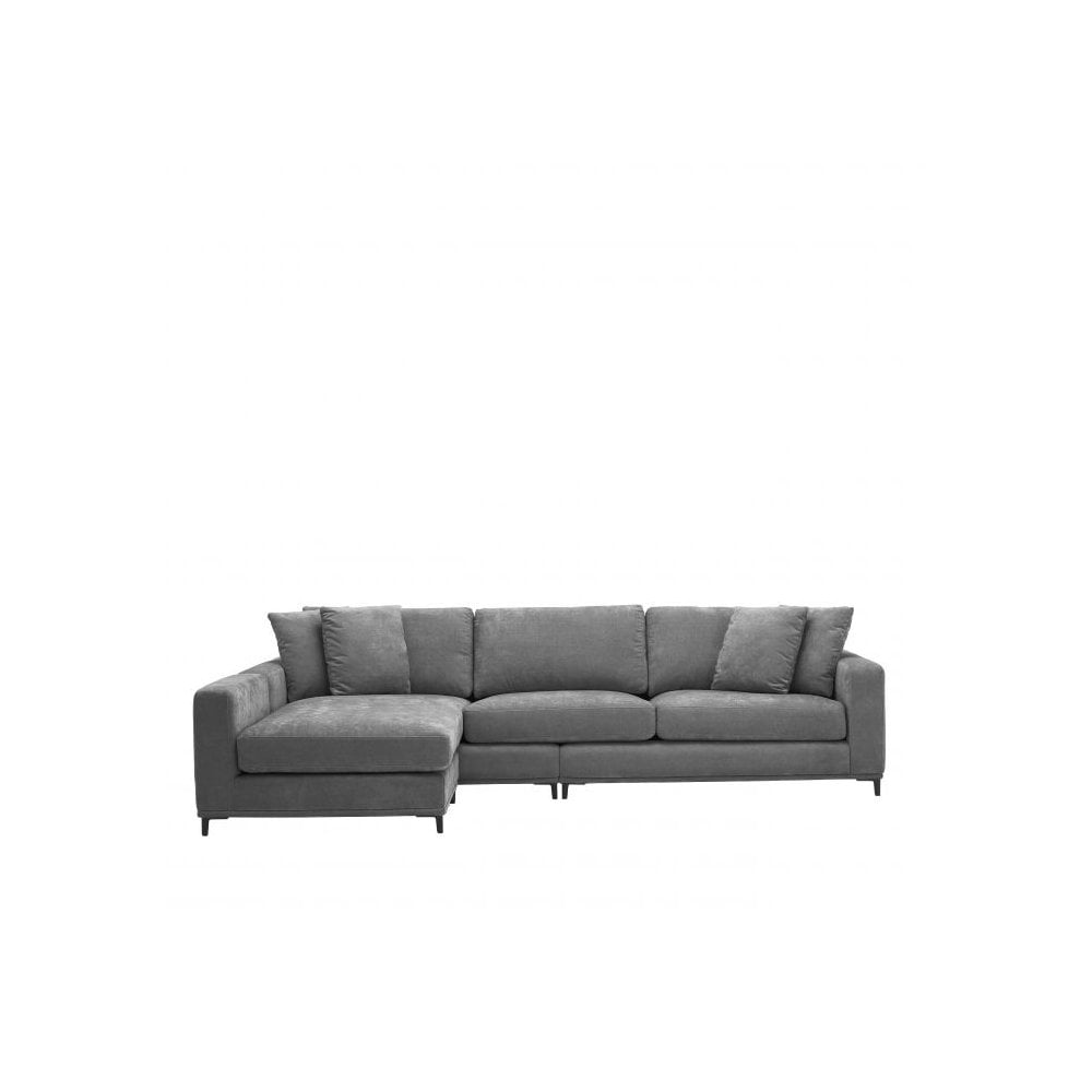 Sofa Feraud Lounge, Clarck Grey, Black Legs